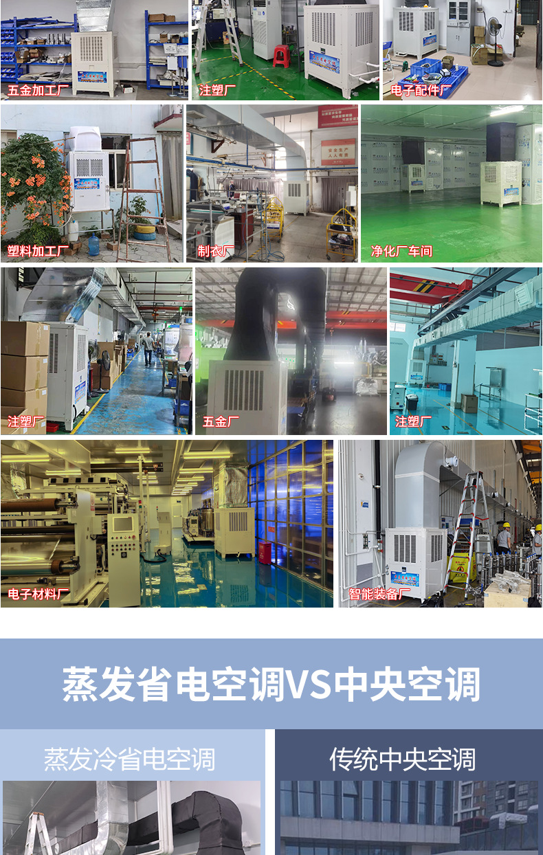 蒸发冷省电节能空调 工厂降温设备 高大空间通风降温省电空调