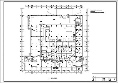 北京市某大酒店中央空调全套施工设计CAD图纸（含空调水系统图）全面解析